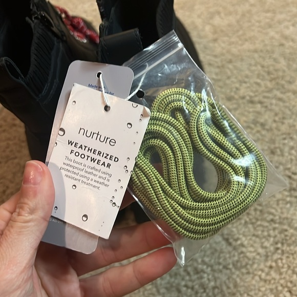 Nurture Whitney water resistant waterproof lace up platform boot red laces 5.5 - Picture 7 of 11